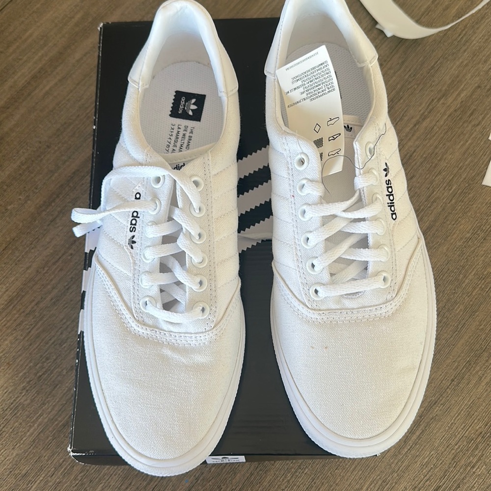 Adidas white sneakers